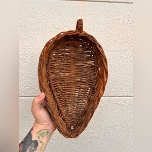 Leaf Shaped Wicker Basket